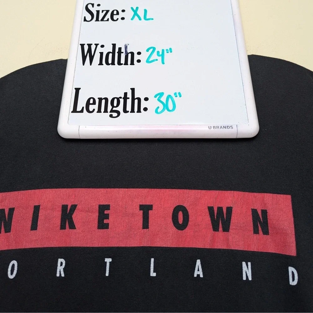 Vintage‎ 90s Nike Town Store Portland Oregon Spellout Single Stitch Shirt XL